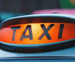 An image of a taxi sign