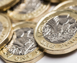 An image of British pound coins