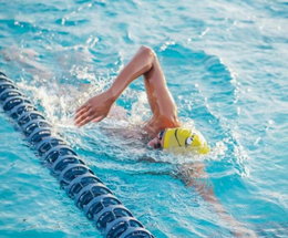 An image of a swimmer