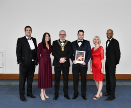 An image of the Benefits and/or Welfare Reform Team with their award