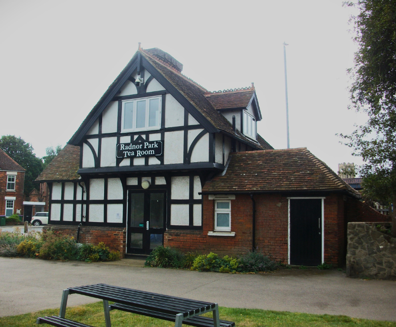 An image of the Radnor Lodge Tea Room building in Folkestone