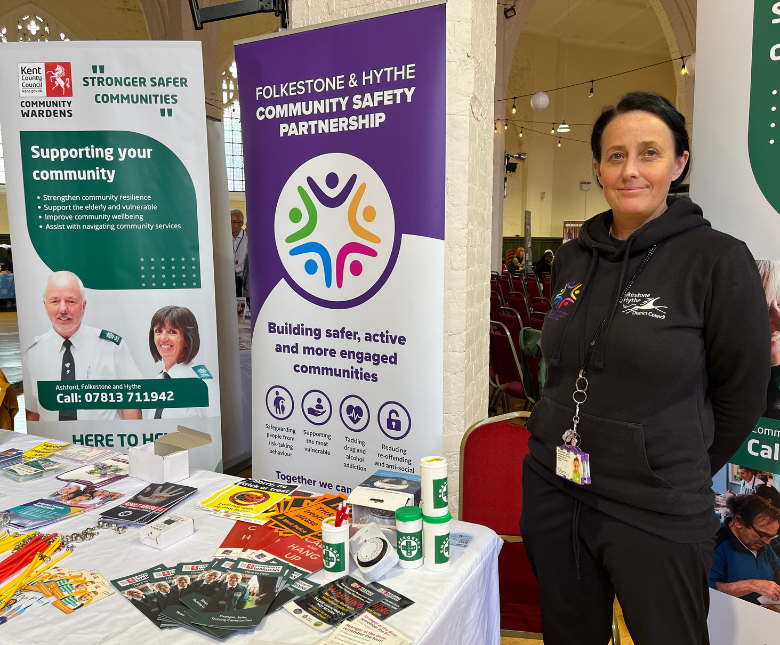 An image of Community Safety Officer Tara at a recent wellness event