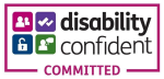 Logo for disability confident committed